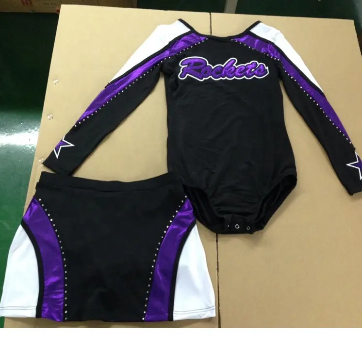 2019 cheerleading spandex uniformen voor cheerleaders