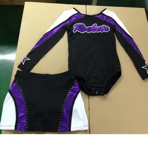 2019 cheerleading spandex uniformen voor cheerleaders