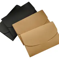 Enveloppes en papier kraft marron, emballage cadeau personnalisé, doux, écologique, vente en gros, chine