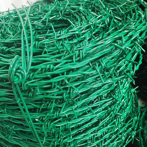 <span class=keywords><strong>Vert</strong></span> PVC enduit <span class=keywords><strong>fil</strong></span> de fer <span class=keywords><strong>barbelé</strong></span> double brin - Product Image 4