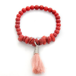 Unisexe Femmes Hommes Bracelets Jaune Picasso Haltère Charmes Bracelet Pierre Naturelle Bijoux - Product Image 5