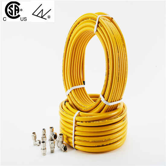 CSA CSST UNDERGROUND GAS LINE CORRUGATED STAINLESS STEEL TUBING