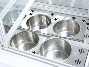 Vitrina de vidrio deslizante para helados, <span class=keywords><strong>expositor</strong></span> de helados usados, Vitrina refrigerada - Product Image 5