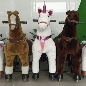 Cavalo mecânico para caminhada do zoológico, brinquedos para crianças