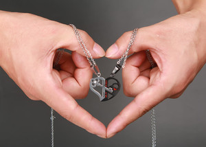 Collier pendentif clé et serrure 1314520, bijoux de mariage pour couple, amoureux, femmes et hommes - Product Image 5