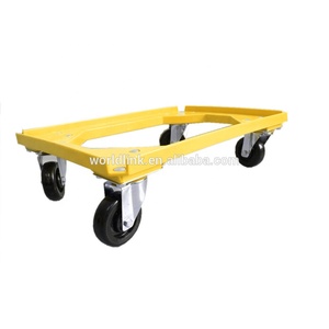 Heavy Duty 4-Wheel Stackable Plastic Pan Crate <span class=keywords><strong>Dolly</strong></span> <span class=keywords><strong>200kg</strong></span> Capacidad de carga ABS Hand Truck para herramientas Personalizable OEM Support - Product Image 3