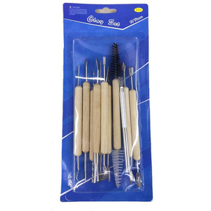 Bộ Dụng Cụ Nghệ Thuật Xinbowen 11 Món, Dụng Cụ Điêu Khắc Gốm Đất Sét Hai Đầu Bằng Thép Không Gỉ Tay Cầm Bằng Gỗ - Product Image 5