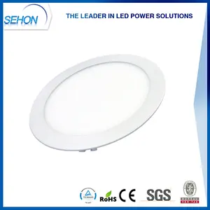Redonda de aluminio Cuerpo de La Lámpara SMD2835 9 W LLEVÓ la Luz Del Panel de Techo Plano Hecho en China
