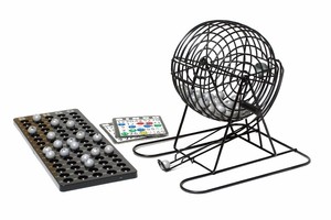 Jaula de bingo metálica de 6 pulgadas, juego de bingo de plástico, máquina de bingo para juegos de bebida sin vasos de chupito, lotería - Product Image 2
