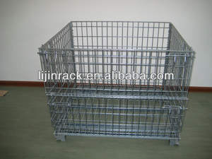 Prix de gros en métal étagère, <span class=keywords><strong>cage</strong></span> de stockage, conteneur de treillis métallique galvanisé - Product Image 5