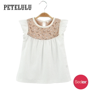 Encargo al por mayor flying mangas de <span class=keywords><strong>lino</strong></span> de algodón niños ropa de diseño de moda pequeñas niñas - Product Image 3