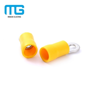 RV5.5-6 100PCS/Bag Insulated Ring Copper Cable Lug Terminals Tin-plated PVC Electric Wire Terminals - Product Image 6
