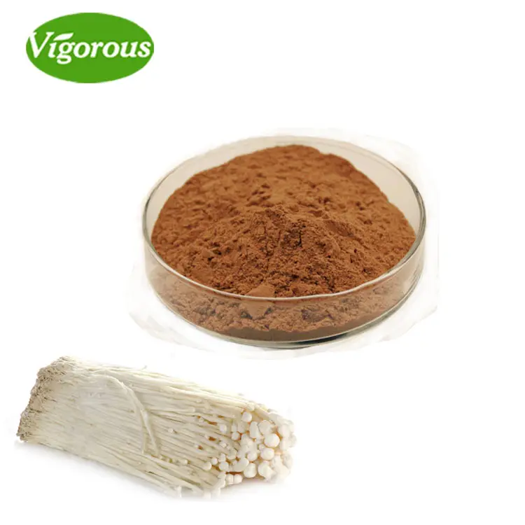 Gezondheidszorg Biologische Pure Flammulina Velutipes Enoki Paddestoel Extract Poeder