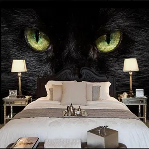 Papel de parede em relevo 3d, bonito lobo de gato leopardo mural perto de rua fotografia andre kim papel de parede descascador