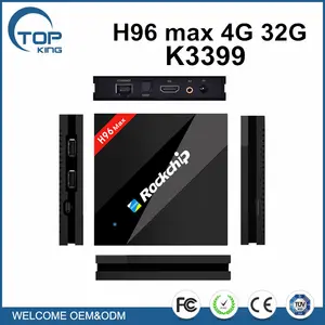 2017 Rockchip RK3399 TV Box Android 6.0 OS Seis Core H96 Max 4 GB Ram 32 GB Rom Más Nueva 4 GB smart tv caja H96Max