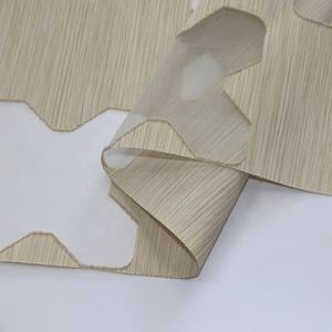 Nuovo <span class=keywords><strong>Design</strong></span> per ufficio Hotel con motivo a doppio strato cavo trasparente per finestre in tessuto per tenda - Product Image 4