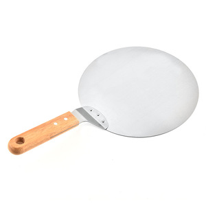 Pala Rotonda in Acciaio Inox da 10 Pollici per Pasticceria, Sollevatore per Torte, Vassoio di Trasferimento, Paletta per <span class=keywords><strong>Pizza</strong></span> e Altri Utensili Manuali per Cottura Casalinga - Product Image 5