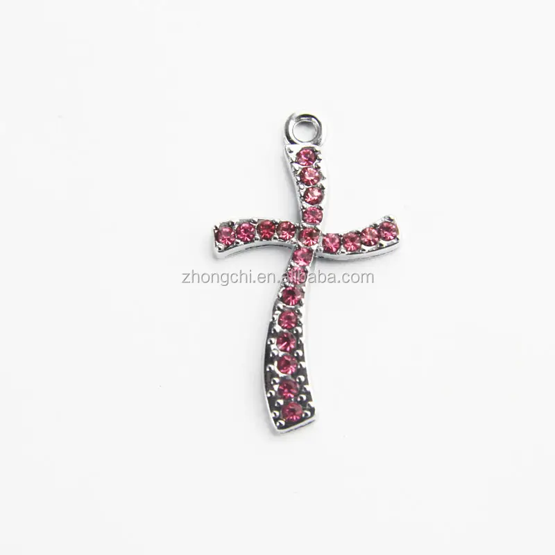 Fashion jewelry crystal unique cross pendant for necklace