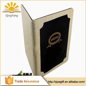 Nhà Hàng Bifold Leather & Pu Menu Chủ Bìa Thư Mục Menu Khách Sạn - Product Image 2