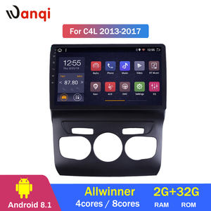Wanqi 9 pouces 4 cœurs Android 10 voiture Audio Dvd lecteur multimédia Radio vidéo système de navigation stéréo pour Citroen C4L 2013-2017 - Product Image 2