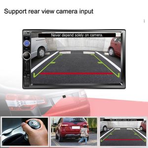 Podofo Double Din Auto Stereo Autoradio Autoradio Auto MP5 Player 2 Din 7 "Touchscreen BT USB FM AUX SD 7023B Rückfahr kamera