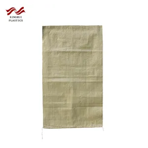 cheap 25kg,50kg green construction waste ,garbage,rubbish,sand pp woven bag sack