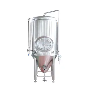 Réservoir de fermentation de yaourt en acier inoxydable, acétate de vinaigre de vin 600L, réservoir de fermentation de bière industriel conique à vendre