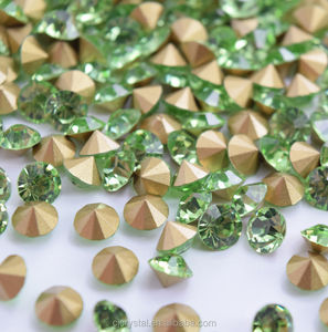 100pcs 6mm 크리스탈 비즈 포인트 백 라인 석 유리 Chatons Strass - Product Image 2