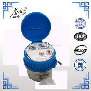 Dn15mm Meteran Air Sensus Tipe Kering dengan Meteran Air Standar ISO 4064