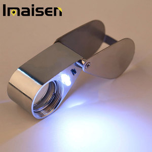 30x21mm <strong>Jewelers</strong> Eye Loupe Magnifier <strong>Magnifying</strong> <strong>Glass</strong> Rotate With LED Light - Product Image 2