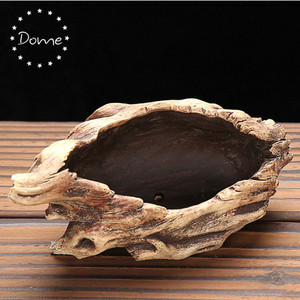 Vaso per Piante Succulente <span class=keywords><strong>Design</strong></span> Tronco d'Albero in <span class=keywords><strong>Cemento</strong></span> - Product Image 2