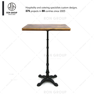 Mobilier <span class=keywords><strong>de</strong></span> Restaurant en plein air et intérieur, <span class=keywords><strong>tabouret</strong></span> <span class=keywords><strong>de</strong></span> <span class=keywords><strong>Bar</strong></span> Vintage <span class=keywords><strong>de</strong></span> <span class=keywords><strong>Style</strong></span> <span class=keywords><strong>industriel</strong></span>, <span class=keywords><strong>tabouret</strong></span> <span class=keywords><strong>de</strong></span> <span class=keywords><strong>Bar</strong></span> haut et ensemble <span class=keywords><strong>de</strong></span> Table, Table à manger en bois massif - Product Image 2