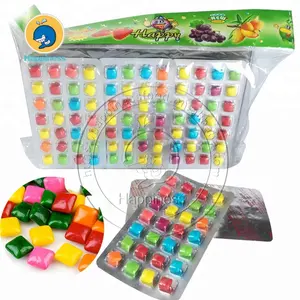 Colorful mini bubble gum in tablet