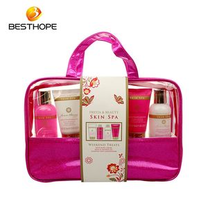 Usine en gros de bonne qualité luxe lotion pour le corps gel douche bain aromatique cadeau ensemble dans une boîte en pvc - Product Image 3