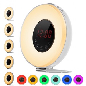 2017 mejor artículo wake up Light con Amanecer simulación despertador - Product Image 4