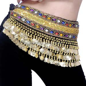 Cinturón de Monedas para Danza del Vientre BestDance para Mujer, Falda <span class=keywords><strong>con</strong></span> Monedas para Danza del Vientre, <span class=keywords><strong>Zumba</strong></span>, OEM - Product Image 2