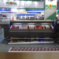 Flora polaris 512 cabeça impressora solvente 3.2m impressora de grande formato