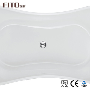 Guangdong Bas Prix 1700x750x580mm Blanc Ronde Couverte Center Acrylique Baignoire - Product Image 5