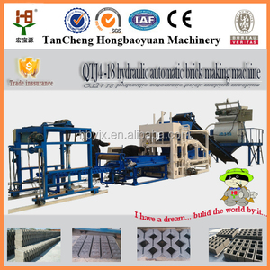 Trung quốc Nhà Máy Chi Phí Cao Hơn Hiệu Suất QTJ4-18 tự động đầy màu sắc tro bay lát sân vườn xi măng làm khối bê tông giá máy - Product Image 1