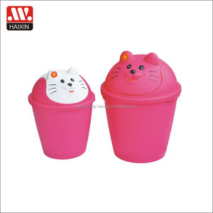 Thùng Rác Hình Gấu Trúc Nhiều Màu Hoạt Hình Bán Chạy Có Nắp Thùng Rác Thùng Rác Nhựa Mới Lạ 6L 8L - Product Image 2