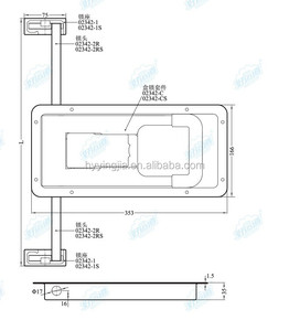 02342C Key khóa thép không gỉ xử lý trailer xe tải xe tải side door <span class=keywords><strong>lock</strong></span> - Product Image 4