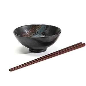 2019 Hotsale negro lavavajillas de porcelana <span class=keywords><strong>vajilla</strong></span> de <span class=keywords><strong>gres</strong></span> negro cena Eco mesa de <span class=keywords><strong>cerámica</strong></span> # - Product Image 3