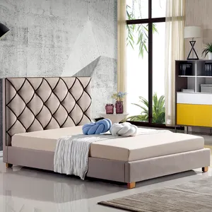 アンティークサイズダブル無垢材ベッドアンティーク家具セット高級ベッドキングサイズ家庭用