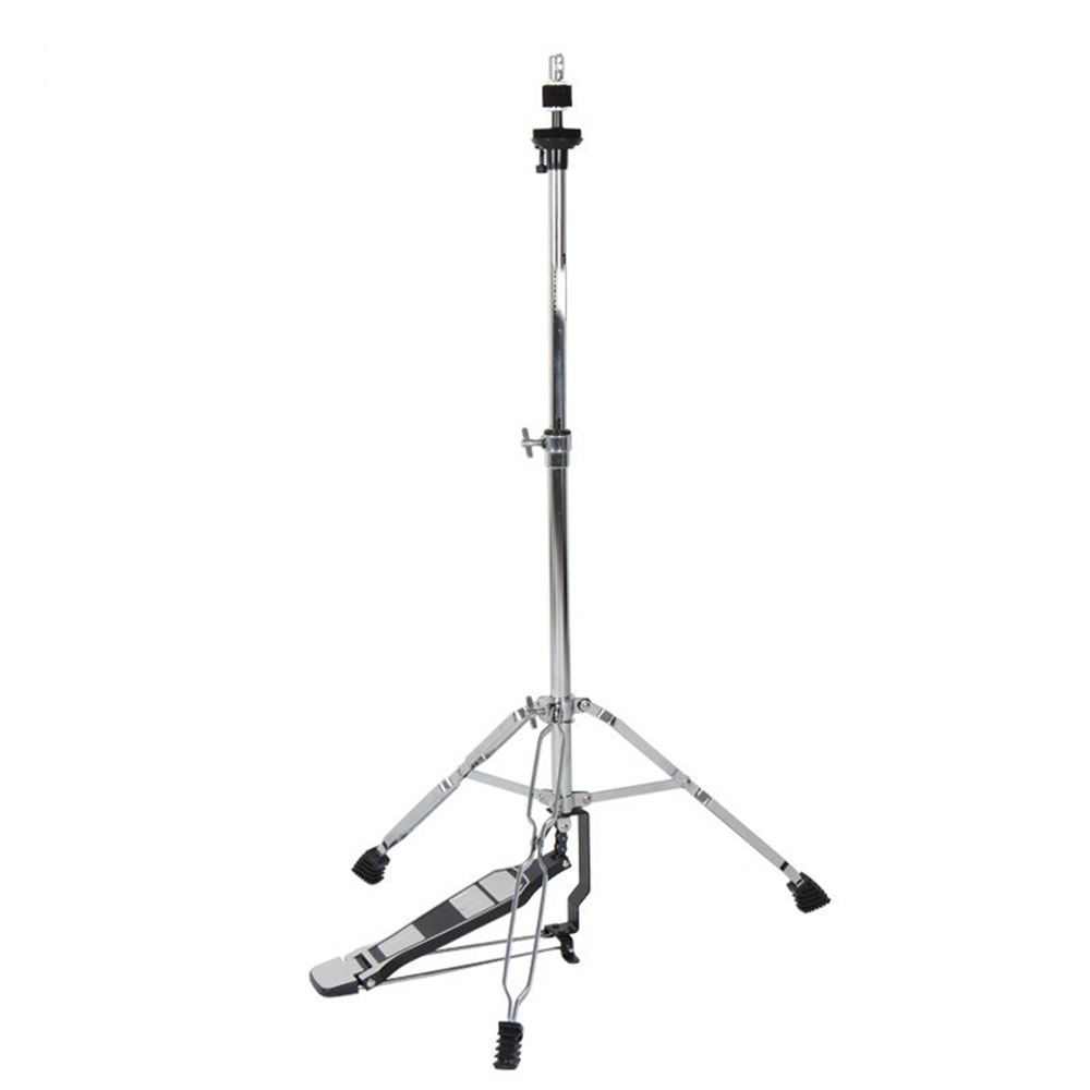 Supporto Per Piatto E Hi-hat In Acciaio, Batteria Professionale, Regolabile E Portatile, Argento/nero