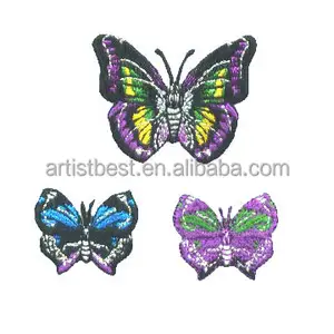 Custom Butterfly Non Woven Fabric Badges Bags patch shoes patch iron on sew on patch for clothing