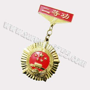 18 K plaqué or médaille de métal avec <span class=keywords><strong>bar</strong></span> pin - Product Image 1