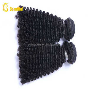 Popular pelo virginal pelo humano que teje al por mayor, paquetes cutícula llena rizada virginal del pelo humano - Product Image 4