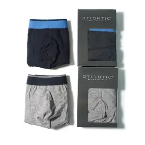 Boxer pour homme, sous-vêtement style modal, confortable, avec boîte cadeau, à la mode