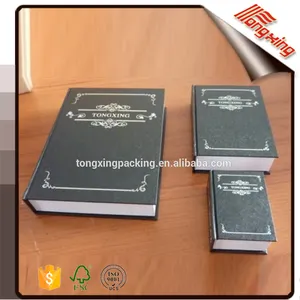 Práctico de encargo caja de regalo de papel de <span class=keywords><strong>la</strong></span> joyería mira como un libro de <span class=keywords><strong>la</strong></span> Biblia - Product Image 1