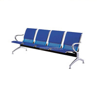Sièges d'aéroport de luxe personnalisés / chaise de hall d'aéroport / banc d'attente pour espace public en acier inoxydable moderne Banco De Acero Inox